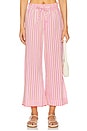 view 1 of 6 Cosima Relaxed Trouser in Pink Stripe