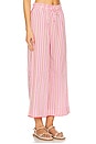 view 2 of 6 Cosima Relaxed Trouser in Pink Stripe