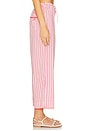 view 3 of 6 Cosima Relaxed Trouser in Pink Stripe