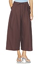 view 1 of 6 PANTALON TATIANA CULOTTE  in Chocolate
