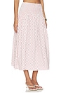 view 2 of 7 Layla Skirt in Off White & Red Spot
