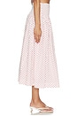 view 3 of 7 Layla Skirt in Off White & Red Spot