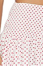 view 6 of 7 Layla Skirt in Off White & Red Spot