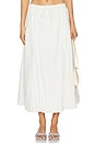 view 1 of 6 Agatha Puff Midi Skirt in White