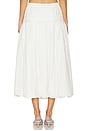 view 4 of 6 Agatha Puff Midi Skirt in White