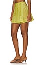 view 3 of 6 Glinda Ruffle Mini Skirt in Lime