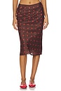 view 1 of 6 OCTAVIA 스커트 in Burgundy