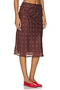 view 2 of 6 OCTAVIA 스커트 in Burgundy