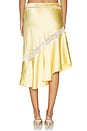 view 4 of 6 Delphia Satin Midi Skirt in Yellow