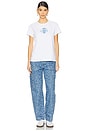 view 5 of 5 Flower Basket Shrunken Tee in White