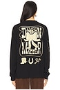 view 5 of 6 Cow Bow Long Sleeve Tee in Charcoal