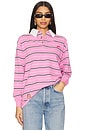 view 1 of 6 Remie Rugby Shirt in Pink Stripe