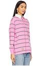 view 2 of 6 Remie Rugby Shirt in Pink Stripe