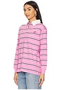 view 3 of 6 Remie Rugby Shirt in Pink Stripe