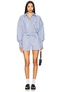 view 4 of 5 Kylie Shirt in Bold Blue Stripe
