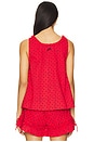 view 3 of 5 Mafalda Ruffle Top in Red Cherry