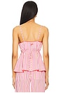 view 3 of 5 Cosima Strappy Cami Top in Pink Stripe