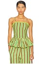 view 1 of 6 Bethan Bubble Cami in Tropical Business Stripe