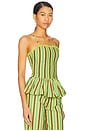 view 3 of 6 Bethan Bubble Cami in Tropical Business Stripe
