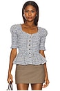 view 1 of 5 Mansi Shirred Blouse in Cloudy