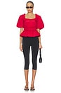 view 4 of 4 Everly Ruffle Blouse in Red