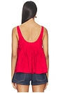 view 3 of 4 Stella Ruffle Cami Top in Red