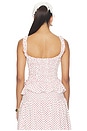 view 3 of 5 Raphi Cami Top in Off White & Red Spot