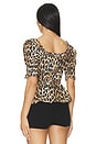 view 3 of 4 Bianca Blouse in Leopard