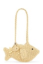 view 1 of 4 Raffia Fish Bag With Bag Charm in Natural