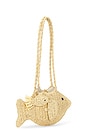view 3 of 4 Raffia Fish Bag With Bag Charm in Natural
