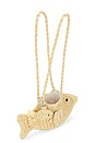 view 4 of 4 Raffia Fish Bag With Bag Charm in Natural