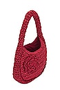 view 4 of 4 ROSETTE ストローバッグ in Red