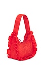 view 3 of 4 90's Frill Shoulder Bag in Red