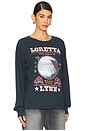 view 2 of 4 LORETTA LYNN LOOKIN' AT COUNTRY RELAXED 크루 in Vintage Black