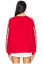 view 3 of 4 5 Star Racing V-Neck Sweatshirt in Red