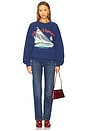 view 4 of 4 Bon Voyage Boyfriend Crew in Washed Indigo