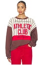 view 1 of 4 Athletic Club Colorblocked Sweatshirt in Brown Combo