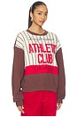 view 2 of 4 Athletic Club Colorblocked Sweatshirt in Brown Combo