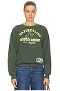 view 1 of 5 Rodeo Show Oversized Crew Sweatshirt in Deep Green