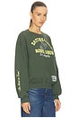 view 2 of 5 Rodeo Show Oversized Crew Sweatshirt in Deep Green