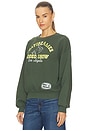 view 3 of 5 Rodeo Show Oversized Crew Sweatshirt in Deep Green