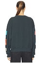 view 4 of 5 Ski Patch & Pass Collector Oversized Crew Sweatshirt in Washed Black