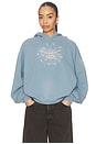 view 1 of 4 SWEAT À CAPUCHE OVERSIZED WITCHY BUTTERFLY in Winward Blue