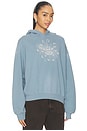 view 2 of 4 SWEAT À CAPUCHE OVERSIZED WITCHY BUTTERFLY in Winward Blue