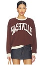 view 1 of 4 x REVOLVE Nashville Colorblock Oversized Sweatshirt in Dark Auburn