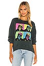 view 2 of 5 X REVOLVE Biggie Pop Color Oversized Sweatshirt in Vintage Black