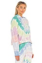 view 2 of 4 LA Eye Shrunken Hoodie in Prismatic Tie Dye