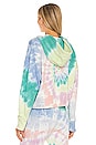 view 3 of 4 LA Eye Shrunken Hoodie in Prismatic Tie Dye
