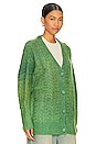 view 3 of 5 Ombre Cardigan in Green Jade