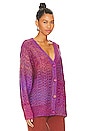 view 2 of 4 Ombre Cardigan in Wild Orchid